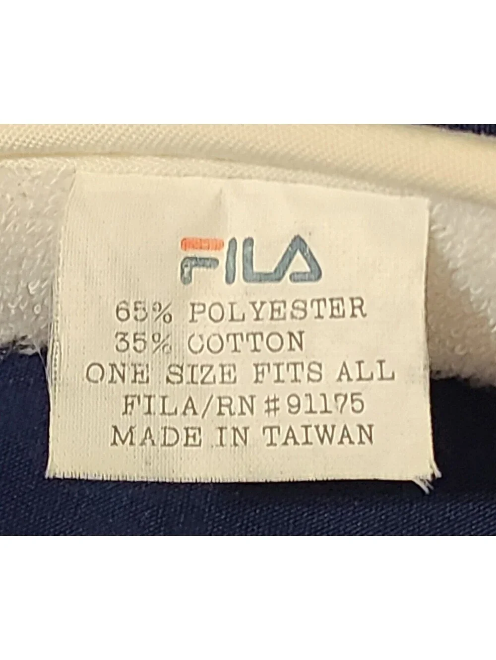 Vtg Fila Visor Womens Size OSFA White Sun Hat Script Embroidery 80s Golf Tennis